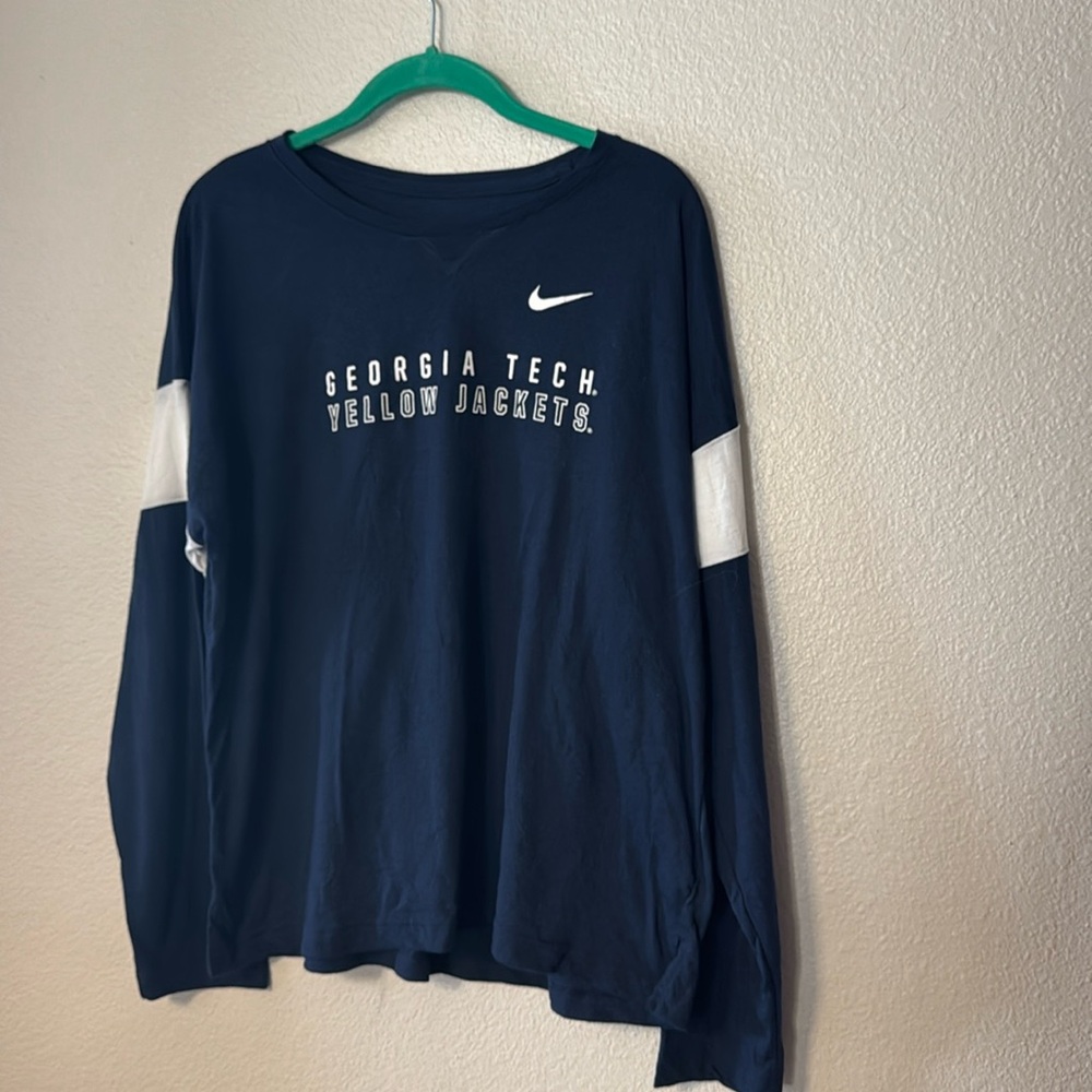 Women’s Nike navy Georgia Tech Yellow Jackets long sleeve shirt